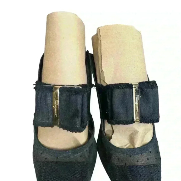 Salvatore Ferragamo Zelda polka Dot logo pumps size 81/5 - Picture 6 of 11